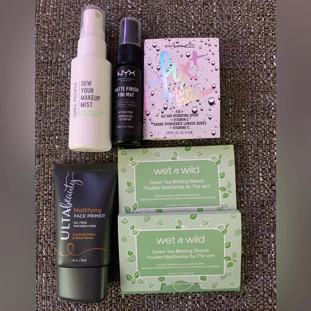 ✨HP✨Well People, MAC, NYX, ULTA, WET N WILD setting sprays and primer 6pc set